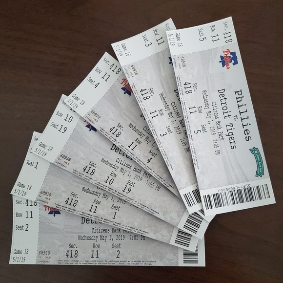 Other Phillies Tickets Poshmark